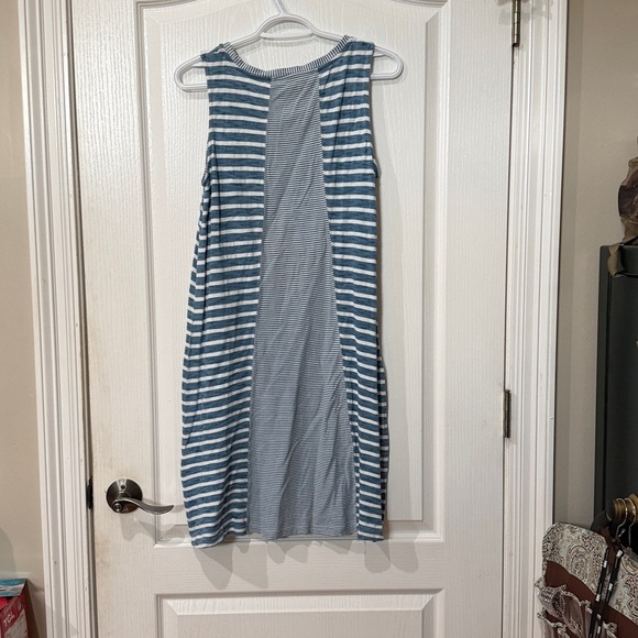 Jane and Delancey size small sleeveless striped denim dress - Picture 2 of 2